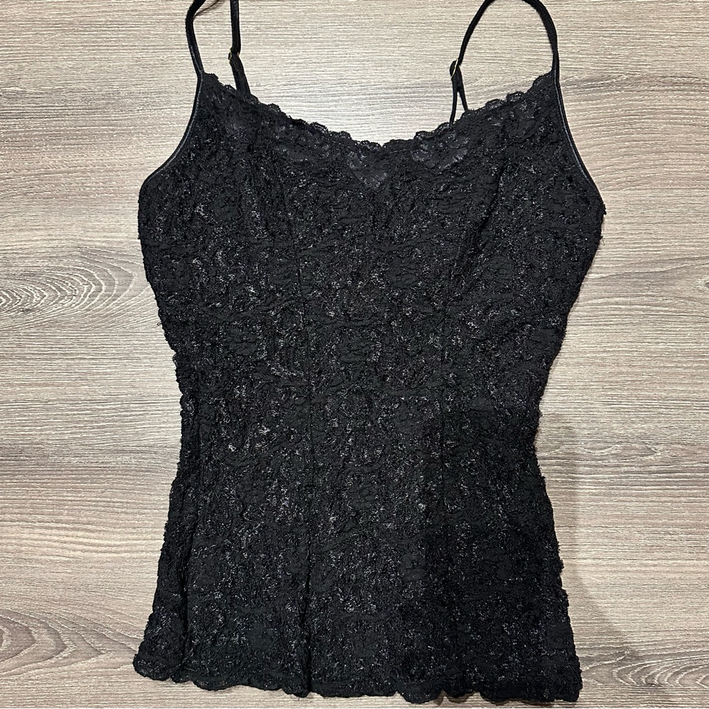 Marciano Black Stretchy Lace Camisole Nwt